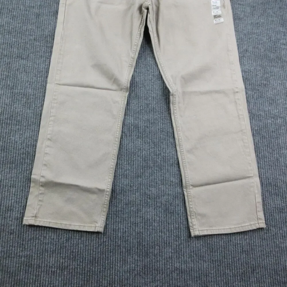 Levi's Pants Mens 36x30 Beige 559 Relaxed Straight Stretch Cotton 36x29.5* NWT